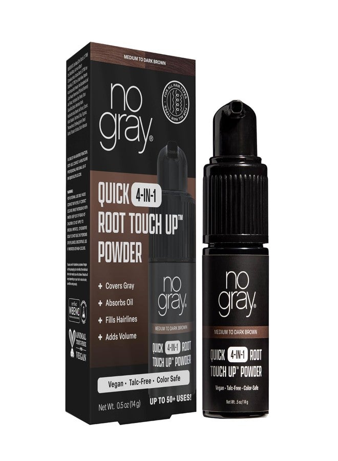 No Gray Quick 4-IN-1 Root Touch Up Powder Medium to Dark Brown - Image 1
